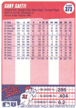 Gary Gaetti  baseball card collectible - Main Image 2