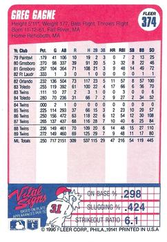 Greg Gagne  baseball card collectible - Main Image 2