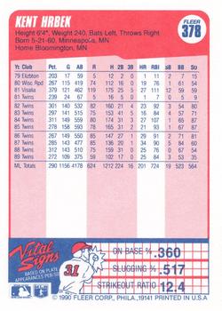 Kent Hrbek  baseball card collectible - Main Image 2