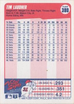 Tim Laudner  baseball card collectible - Main Image 2