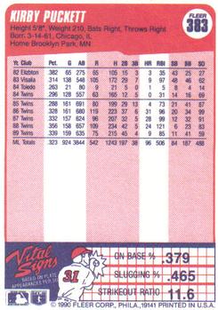 Kirby Puckett  baseball card collectible - Main Image 2