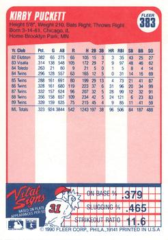 Kirby Puckett  baseball card collectible - Main Image 2