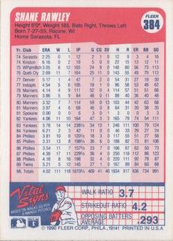 Shane Rawley  baseball card collectible - Main Image 2