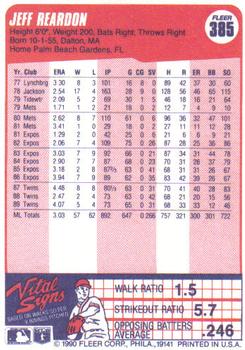 Jeff Reardon  baseball card collectible - Main Image 2