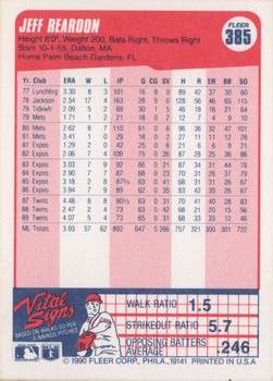 Jeff Reardon  baseball card collectible - Main Image 2