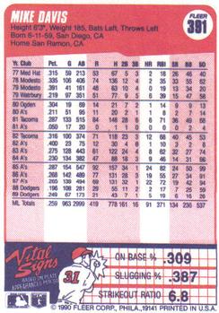 Mike Davis  baseball card collectible - Main Image 2