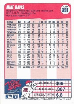 Mike Davis  baseball card collectible - Main Image 2