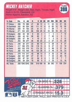 Mickey Hatcher  baseball card collectible - Main Image 2