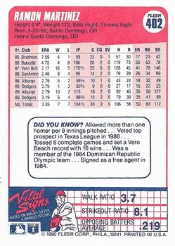 Ramon Martinez  baseball card collectible - Main Image 2