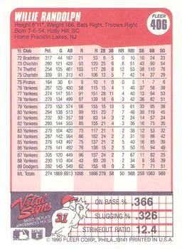 Willie Randolph  baseball card collectible - Main Image 2