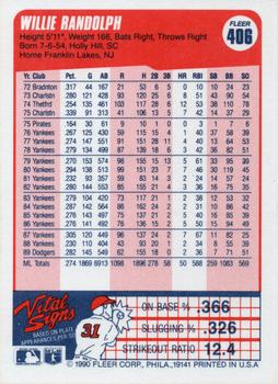 Willie Randolph  baseball card collectible - Main Image 2