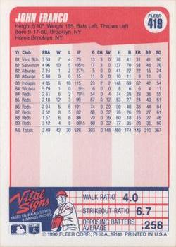 John Franco  baseball card collectible - Main Image 2