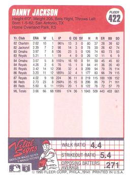 Danny Jackson  baseball card collectible - Main Image 2