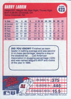 Barry Larkin  baseball card collectible - Main Image 2