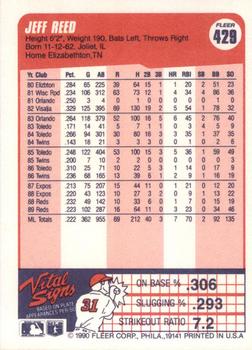 Jeff Reed  baseball card collectible - Main Image 2