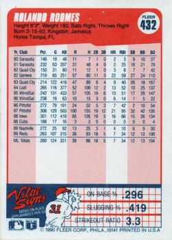 Rolando Roomes  baseball card collectible - Main Image 2