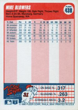 Mike Blowers  baseball card collectible - Main Image 2