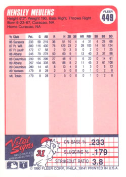 Hensley Meulens  baseball card collectible - Main Image 2