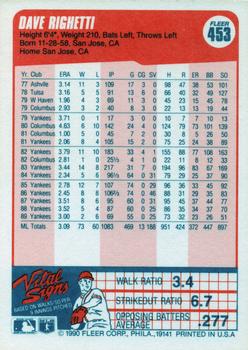 Dave Righetti  baseball card collectible - Main Image 2