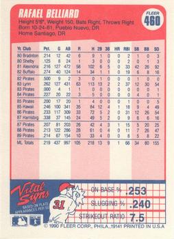 Rafael Belliard  baseball card collectible - Main Image 2