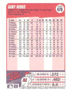 Gary Redus  baseball card collectible - Main Image 2