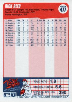 Rick Reed  baseball card collectible - Main Image 2