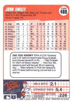 John Smiley  baseball card collectible - Main Image 2