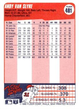 Andy Van Slyke  baseball card collectible - Main Image 2