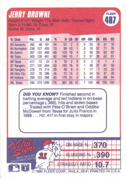 Jerry Browne  baseball card collectible - Main Image 2