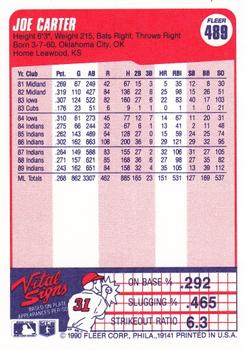 Joe Carter  baseball card collectible - Main Image 2