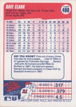 Dave Clark  baseball card collectible - Main Image 2