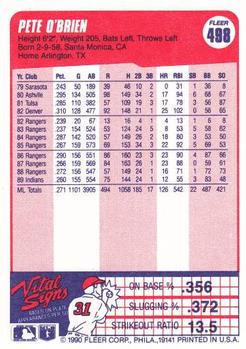 Pete O’Brien  baseball card collectible - Main Image 2