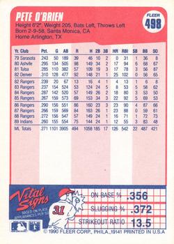 Pete O’Brien  baseball card collectible - Main Image 2