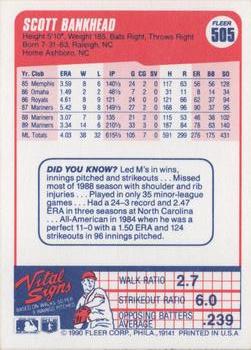 Scott Bankhead  baseball card collectible - Main Image 2