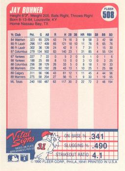 Jay Buhner  baseball card collectible - Main Image 2