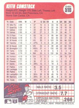 Keith Comstock  baseball card collectible - Main Image 2