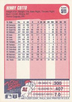 Henry Cotto  baseball card collectible - Main Image 2