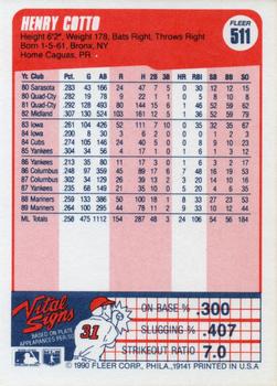 Henry Cotto  baseball card collectible - Main Image 2