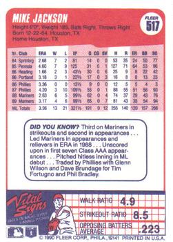 Mike Jackson  baseball card collectible - Main Image 2