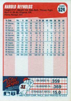 Harold Reynolds  baseball card collectible - Main Image 2