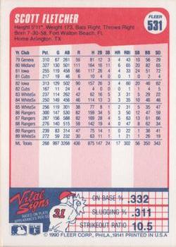 Scott Fletcher  baseball card collectible - Main Image 2