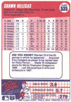 Shawn Hillegas  baseball card collectible - Main Image 2