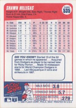 Shawn Hillegas  baseball card collectible - Main Image 2