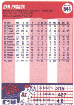 Dan Pasqua  baseball card collectible - Main Image 2