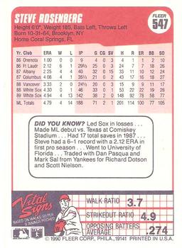 Steve Rosenberg  baseball card collectible - Main Image 2