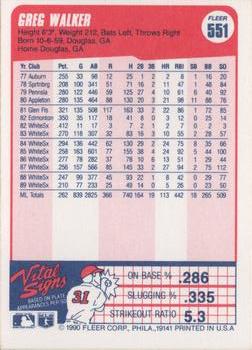 Greg Walker  baseball card collectible - Main Image 2