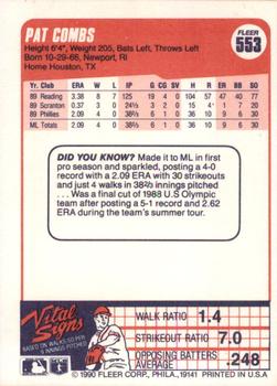 Pat Combs  baseball card collectible - Main Image 2