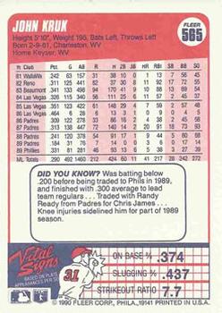 John Kruk  baseball card collectible - Main Image 2