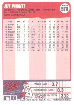 Jeff Parrett  baseball card collectible - Main Image 2