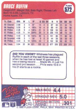 Bruce Ruffin  baseball card collectible - Main Image 2